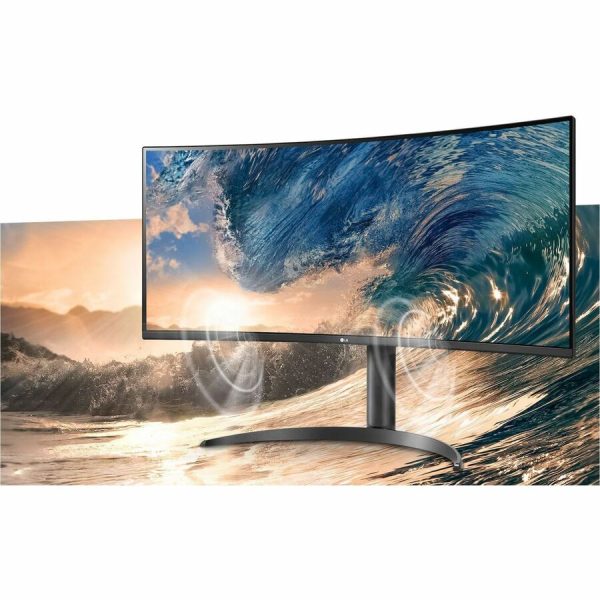 LG 34BP65C-B 34" Class UW-QHD Curved Screen LCD Monitor - Black - Image 8