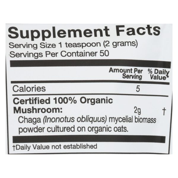 Om - Chaga Organic Powder 100grm - 1 Each - 3.5 OZ - Image 2