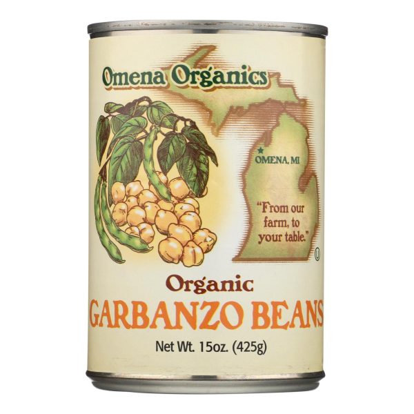 Omena Organics Organic Garbanzo Beans - Case of 12 - 15 OZ - Image 3