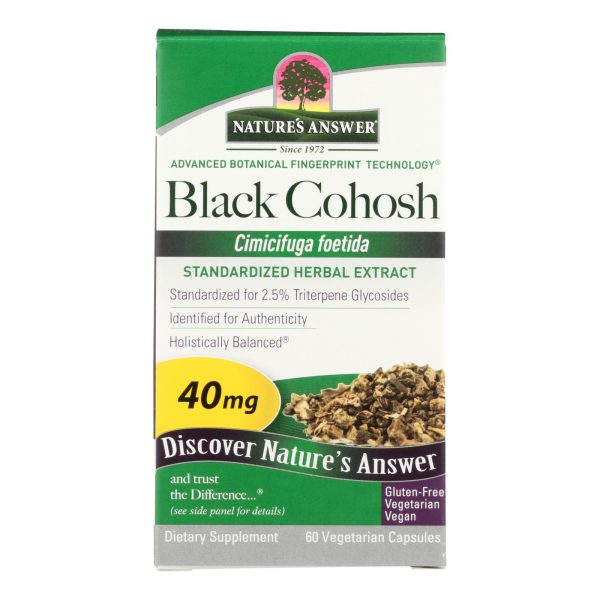Nature's Answer - Black Cohosh Root Extract - 60 Vegetarian Capsules - Image 3
