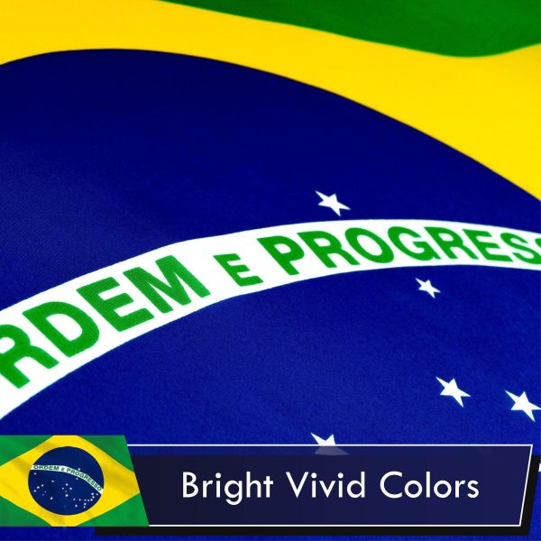 Brazil Brazilian Flag 3x5 Ft 10-Pack Printed Polyester By G128 - Image 3