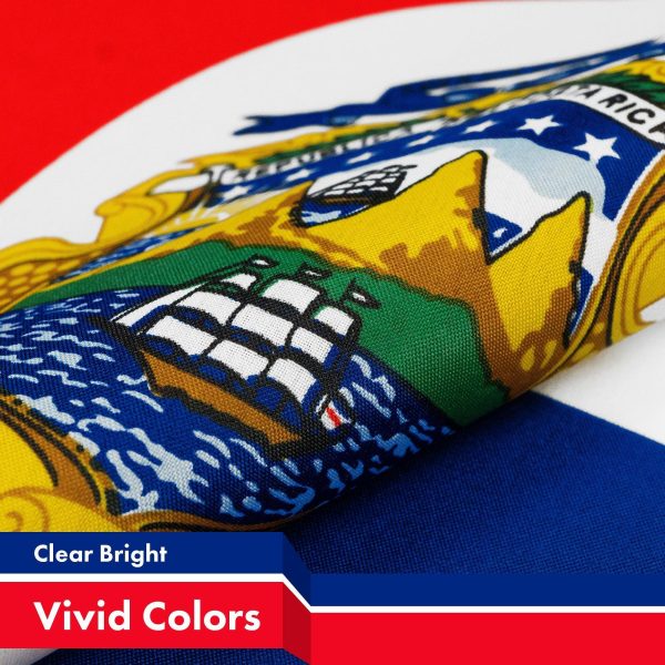 Costa Rica Costa Rican Flag 3x5 Ft 3-Pack 150D Printed Polyester By G128 - Image 3