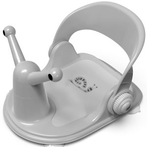 Infant Bath Seat for Babies 6 Months & Up   Baby Bathtub Chair for Sitting Babies   Toddler Bath Seat   Bright Grey Baby Bath Chair