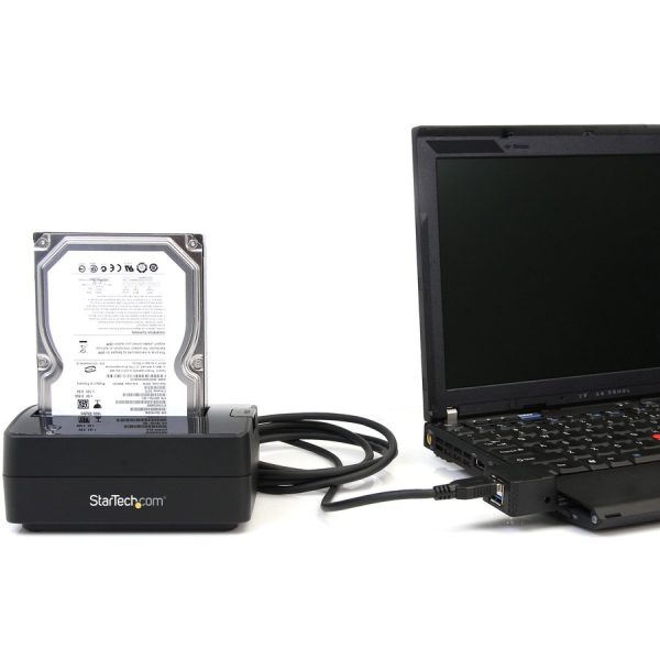 StarTech.com Single Bay USB 3.0 to SATA Hard Drive Docking Station, USB 3.0 (5 Gbps) Hard Drive Dock, External 2.5/3.5" SATA HDD/SSD Dock - Image 3