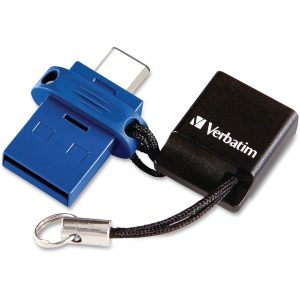 64GB Store 'n' Go Dual USB 3.2 Gen 1 Flash Drive for USB-C™ Devices - Blue