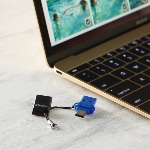 64GB Store 'n' Go Dual USB 3.2 Gen 1 Flash Drive for USB-C™ Devices - Blue - Image 8