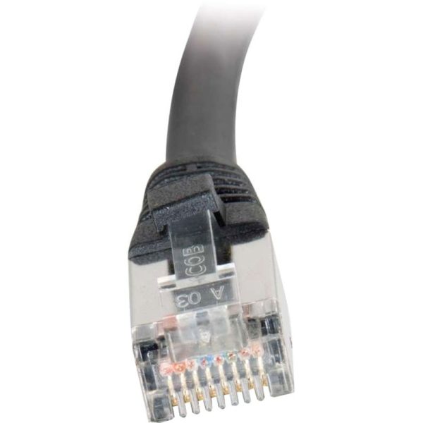 C2G 5 ft Cat5e Molded Shielded Network Patch Cable - Black - Image 3
