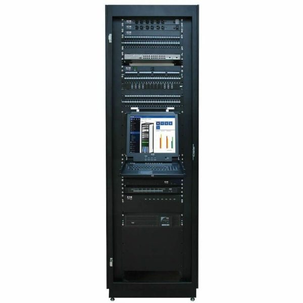 Eaton Tripp Lite Series SmartRack 42U Standard-Depth Rack Enclosure Cabinet with Doors and Side Panels - Image 6