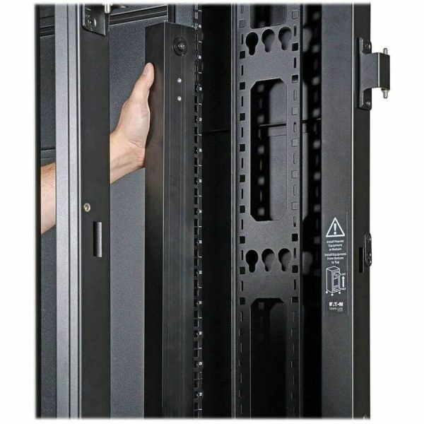 Eaton Tripp Lite Series SmartRack 42U Standard-Depth Rack Enclosure Cabinet with Doors and Side Panels - Image 8