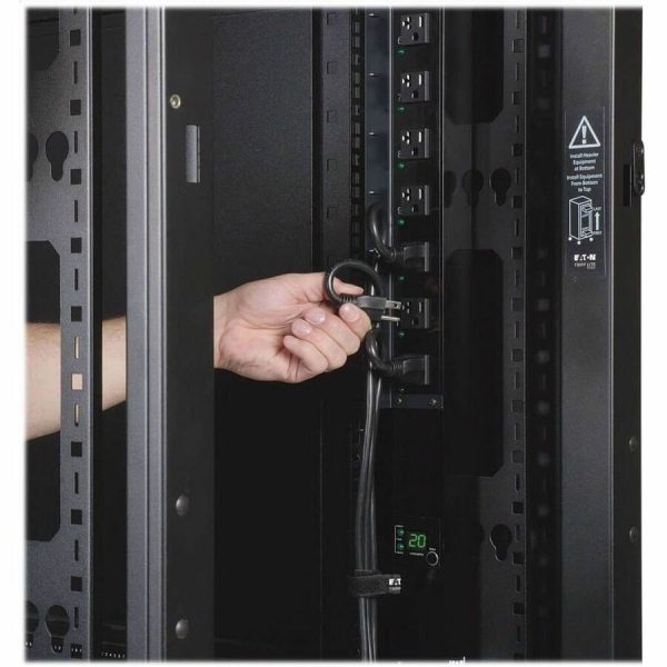 Eaton Tripp Lite Series SmartRack 42U Standard-Depth Rack Enclosure Cabinet with Doors and Side Panels - Image 9