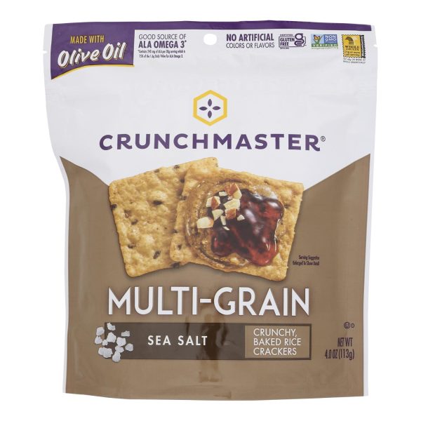 Crunchmaster - Multigrn Cracker Sea Salt - Case of 12 - 4 OZ - Image 3