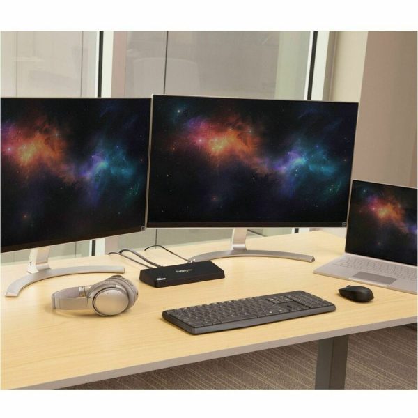StarTech.com USB 3.0 Docking Station - Windows / macOS Compatible - Supports Dual Displays, HDMI / DisplayPort or 4K Ultra HD on a Single Monitor - USB3DOCKHDPC - Image 5