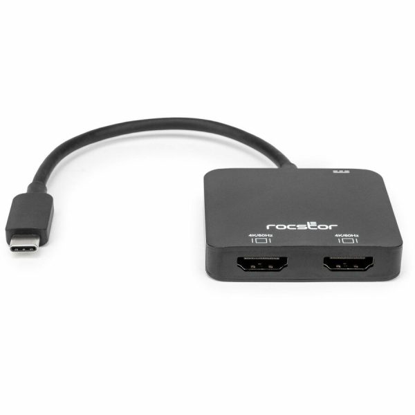 Rocstor Premium USB-C to Dual HDMI 4K@60Hz, 1x USB-C 100W Power Delivery PD - Image 3