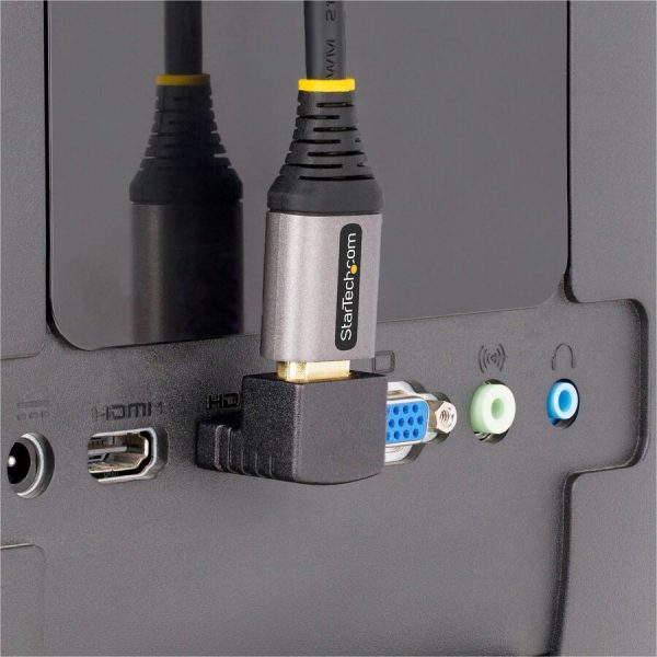 StarTech.com Down Angle HDMI 2.0 Adapter, Male to Female, Vertical 90-Degree Angled HDMI Port Saver, 4K 60Hz, High Speed HDMI Connector Extension - Image 6