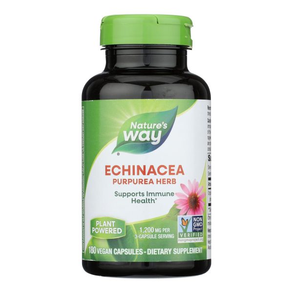 Nature's Way - Echinacea Purpurea Herb - 180 Capsules - Image 2