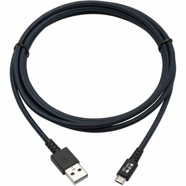 Eaton Tripp Lite Series Heavy-Duty USB 2.0 USB-A to Micro-B Cable - M/M, UHMWPE and Aramid Fibers, Gray, 6 ft. (1.83 m) - Image 2