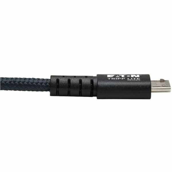 Eaton Tripp Lite Series Heavy-Duty USB 2.0 USB-A to Micro-B Cable - M/M, UHMWPE and Aramid Fibers, Gray, 6 ft. (1.83 m) - Image 4