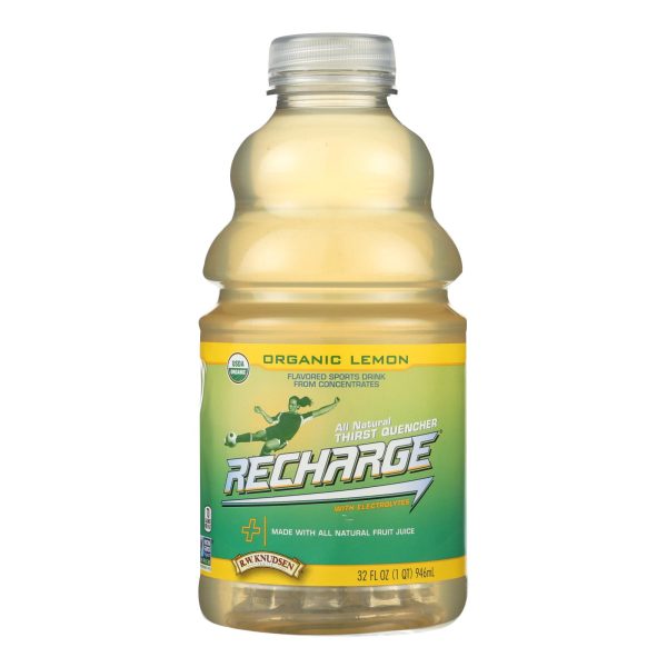 Rw Knudsen Pet Recharge Organic Lemon Juice  - Case of 6 - 32 FZ - Image 2