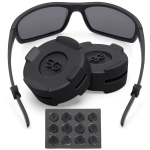 Eyeglass Ear Grips   Glasses Ear Cushion   Silicone Glasses Ear Grip   Eyeglass Accessories Glasses Grip   Ear Grips Hooks for Glasses   6 Pairs (Black)