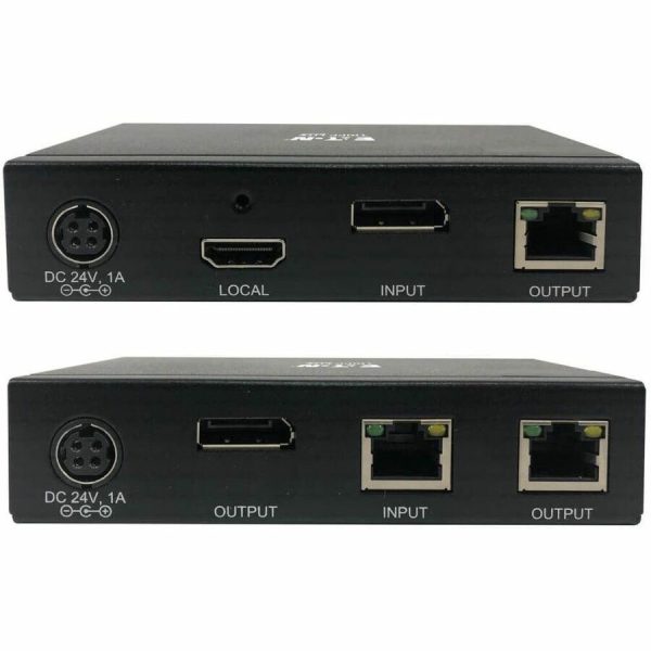 Eaton Tripp Lite Series DisplayPort over Cat6 Extender Kit, Transmitter and Receiver with Repeater, 4K, 4:4:4, PoC, 230 ft. (70.1 m), TAA - Image 4