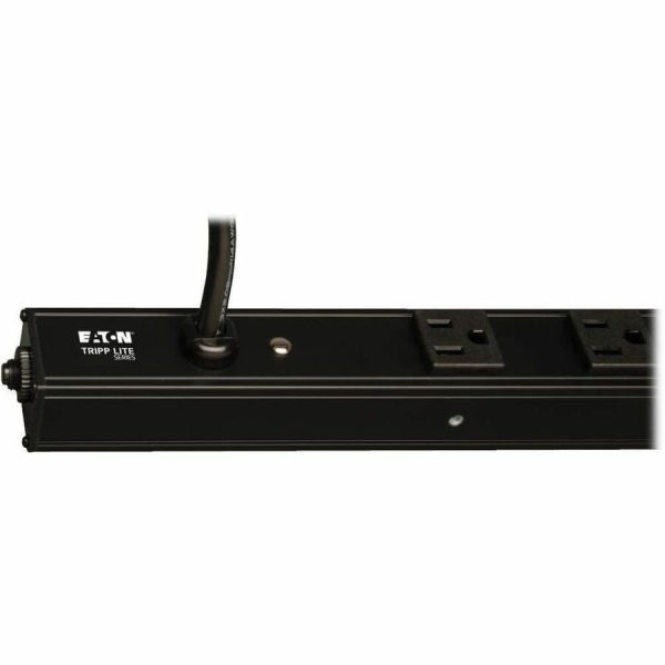 Eaton Tripp Lite Series 1.4kW Single-Phase 120V Basic PDU, 14 NEMA 5-15R Outlets, NEMA 5-15P Input, 15 ft. (4.57 m) Cord, 0U Vertical - Image 2
