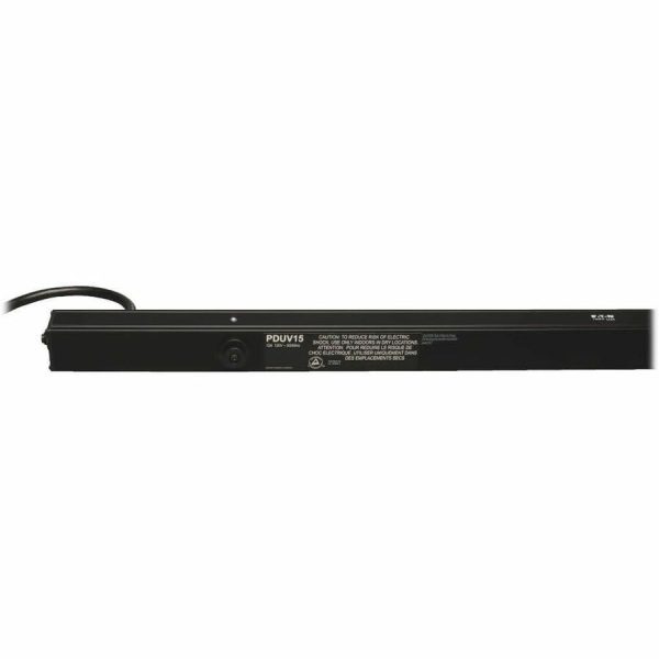 Eaton Tripp Lite Series 1.4kW Single-Phase 120V Basic PDU, 14 NEMA 5-15R Outlets, NEMA 5-15P Input, 15 ft. (4.57 m) Cord, 0U Vertical - Image 3
