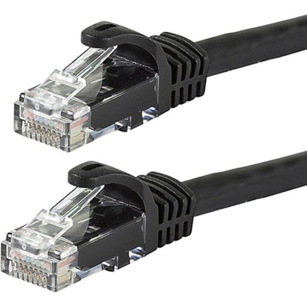 Monoprice FLEXboot Series Cat6 24AWG UTP Ethernet Network Patch Cable, 75ft Black - Image 2