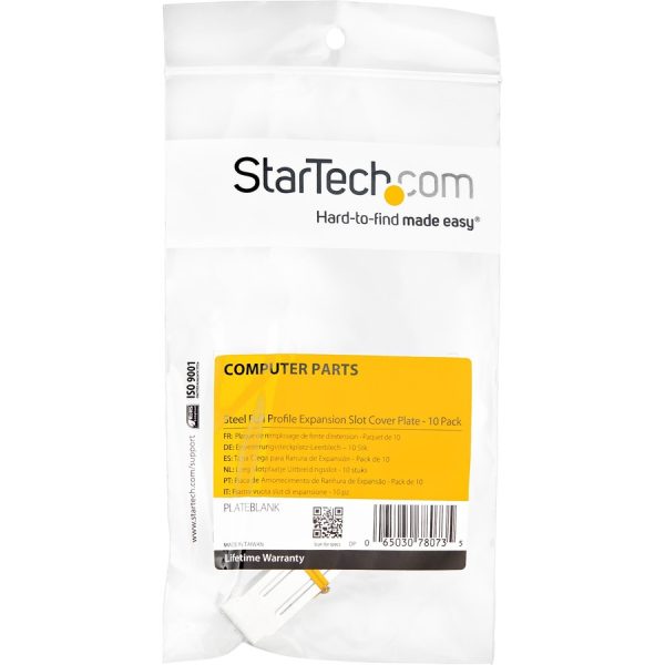 StarTech.com Steel Full Profile Expansion Slot Cover Plate - 10 Pack - Image 2