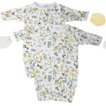 Unisex Newborn Baby 4 Piece Gown Set Nc_0730