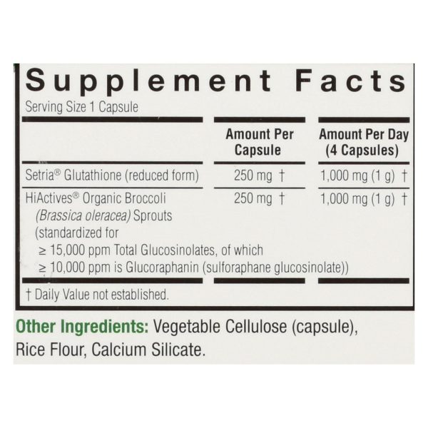 Nature's Answer - Brocco-Glutathione - 60 Vegetarian Capsules