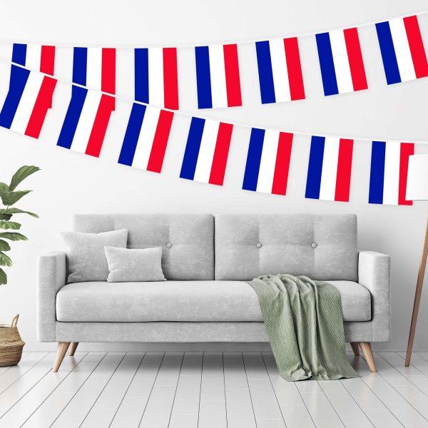 G128 Netherlands Dutch Bunting Banner | Flag 8.2 x 5.5 Inch, Full String 33 Feet | Printed 150D Polyester, Decorations For Bar, School, Festival Events Celebration - Image 2