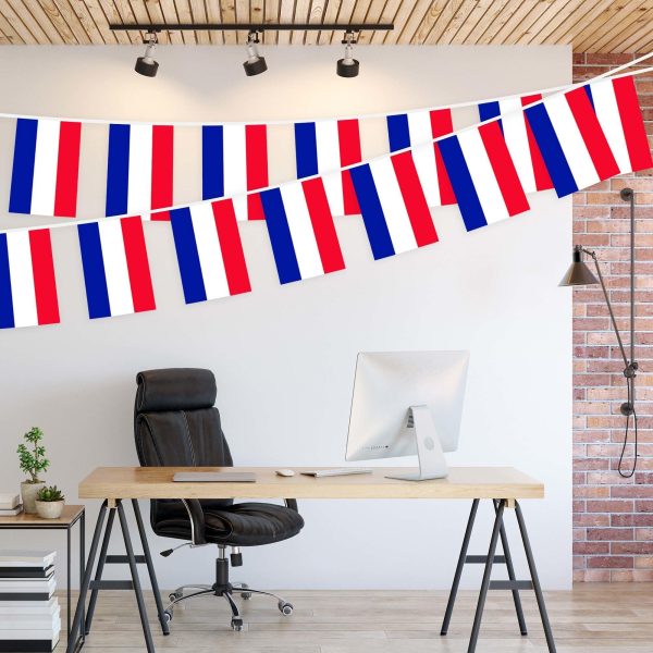 G128 Netherlands Dutch Bunting Banner | Flag 8.2 x 5.5 Inch, Full String 33 Feet | Printed 150D Polyester, Decorations For Bar, School, Festival Events Celebration - Image 3