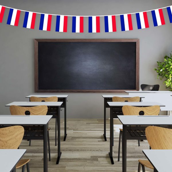 G128 Netherlands Dutch Bunting Banner | Flag 8.2 x 5.5 Inch, Full String 33 Feet | Printed 150D Polyester, Decorations For Bar, School, Festival Events Celebration - Image 4