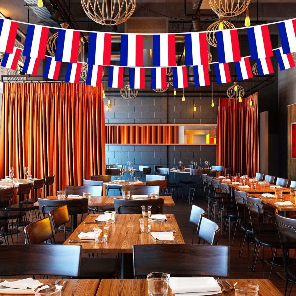 G128 Netherlands Dutch Bunting Banner | Flag 8.2 x 5.5 Inch, Full String 33 Feet | Printed 150D Polyester, Decorations For Bar, School, Festival Events Celebration - Image 5