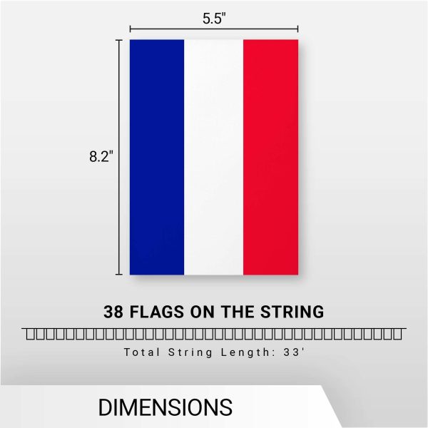 G128 Netherlands Dutch Bunting Banner | Flag 8.2 x 5.5 Inch, Full String 33 Feet | Printed 150D Polyester, Decorations For Bar, School, Festival Events Celebration - Image 7