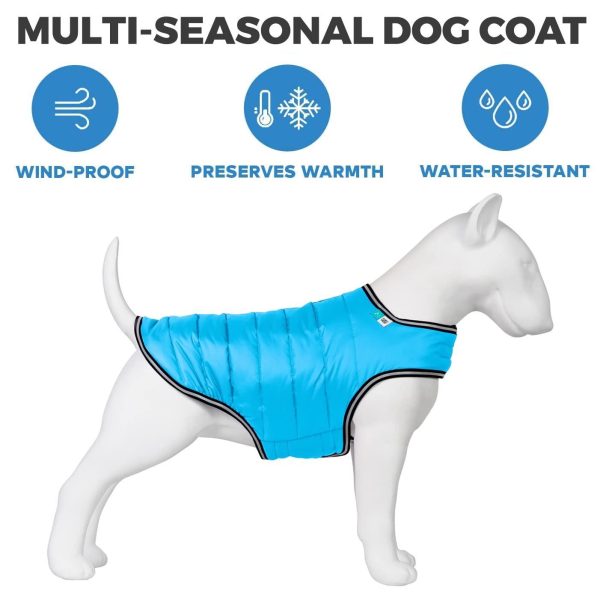 Dog Winter Coat for Small Medium & Large Dogs   Waterproof Dog Warm Jacket for Cold Weather   Snow Dog Puffer Vest Boys & Girls   Adjustable Doggie Coat with Velcro   Winter Clothes All Breed   Blue - Image 2