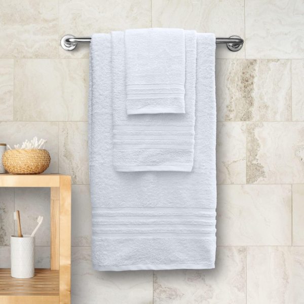 Wealuxe 12 Piece Bath Towel Set for Bathroom   2 Bath Towels 4 Hand Towels 6 Washcloths 100% Cotton Soft and Plush Highly Absorbent Soft Towel for Hotel & Spa   White - Image 6