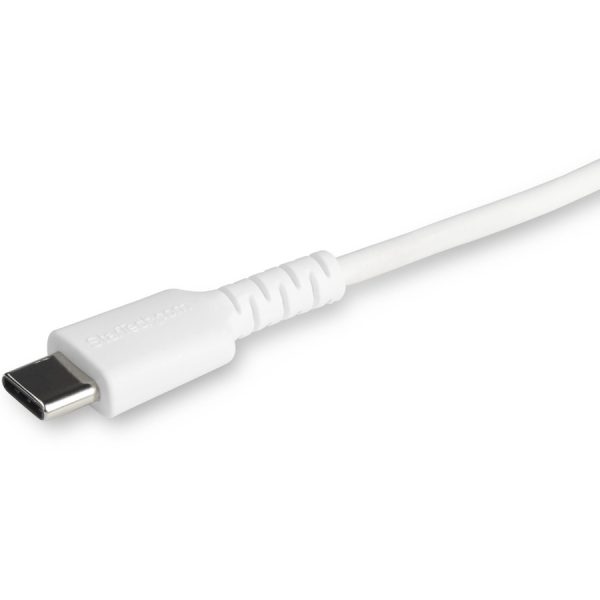 StarTech.com 6 foot/2m Durable White USB-C to Lightning Cable, Rugged Heavy Duty Charging/Sync Cable for Apple iPhone/iPad MFi Certified - Image 2
