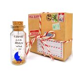 Cute and Kawaii Valentine's Day and Anniversary Presents   Personalized Love Gifts for Boyfriend Girlfriend (I Love You To The Moon And Around The World in Craft Gift Box)