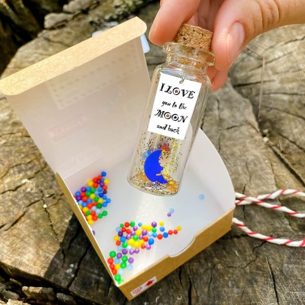 Cute and Kawaii Valentine's Day and Anniversary Presents   Personalized Love Gifts for Boyfriend Girlfriend (I Love You To The Moon And Around The World in Craft Gift Box) - Image 5