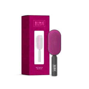 hair brushes for Women and Men | Tangle Teezer Curly hair brush | hair brush cleaner | Comes with Self   Cleaning Hair Brush | Pink Purple