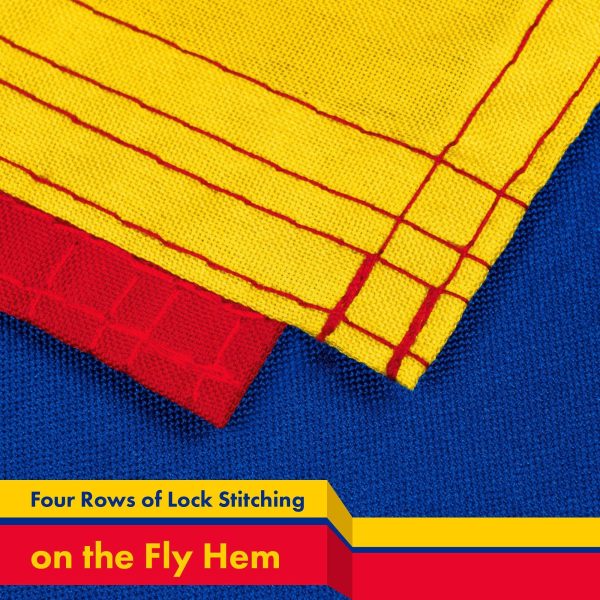G128 Combo Pack: USA American Flag 3x5 Ft 150D Printed Stars & Colombia (Colombian) Flag 3x5 Ft 150D Printed - Image 5