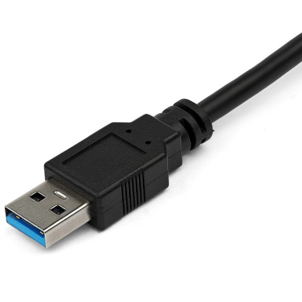StarTech.com USB 3.0 to Gigabit Network Adapter with Built-In 2-Port USB Hub - Native Driver Support (Windows, Mac and Chrome OS) - Image 2