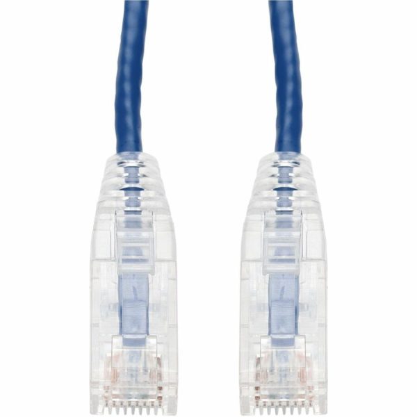 AddOn 4ft Blue CAT 6 Slim PVC Ethernet Cable Snagless Clear-Claw RJ-45 M/M