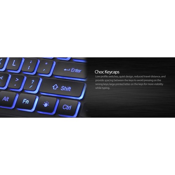 Adesso Large Print Illuminated Desktop Keyboard - Image 3