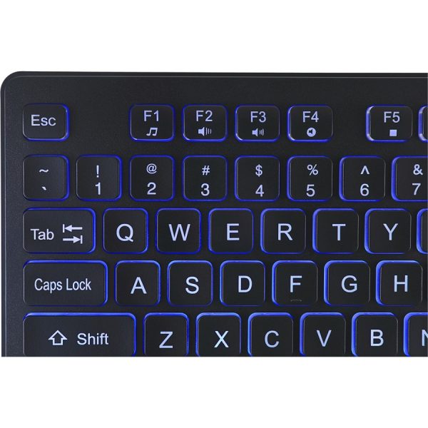 Adesso Large Print Illuminated Desktop Keyboard - Image 5