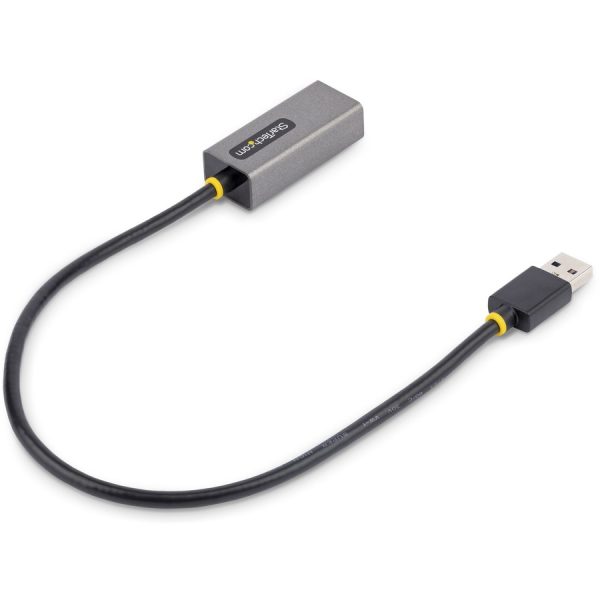 StarTech.com USB to Ethernet Adapter, USB 3.0 to 10/100/1000 Gigabit Ethernet LAN Adapter, 1ft/30cm Attached Cable, USB to RJ45 Adapter - Image 2