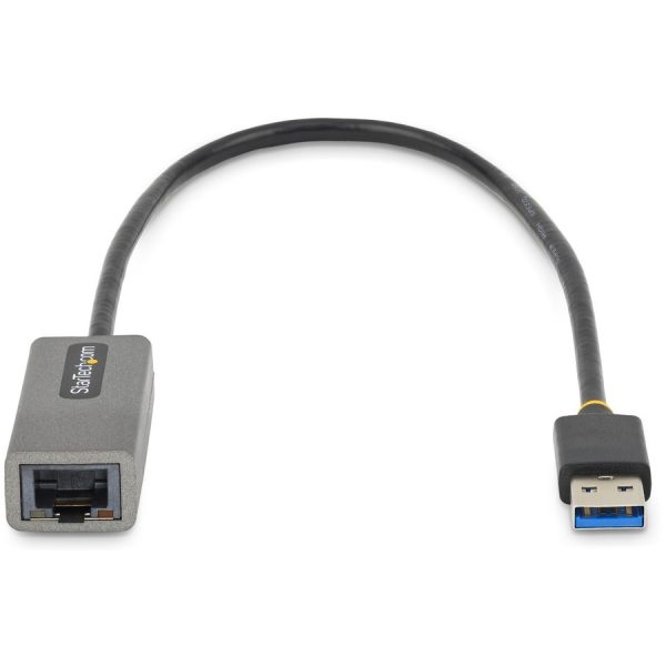 StarTech.com USB to Ethernet Adapter, USB 3.0 to 10/100/1000 Gigabit Ethernet LAN Adapter, 1ft/30cm Attached Cable, USB to RJ45 Adapter - Image 3