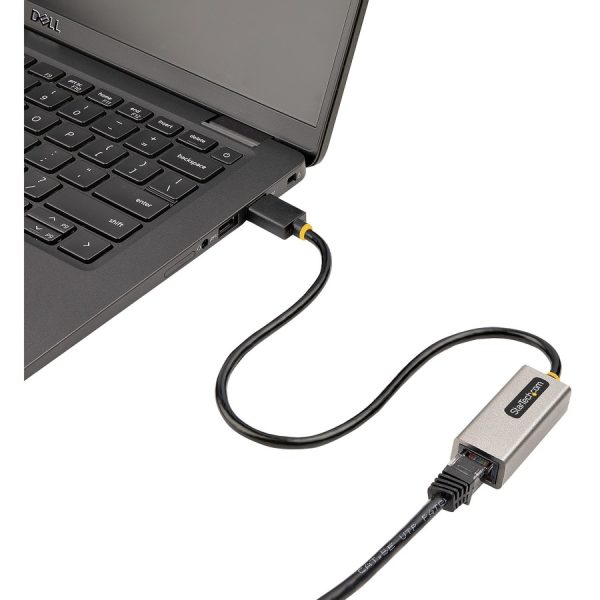 StarTech.com USB to Ethernet Adapter, USB 3.0 to 10/100/1000 Gigabit Ethernet LAN Adapter, 1ft/30cm Attached Cable, USB to RJ45 Adapter - Image 6