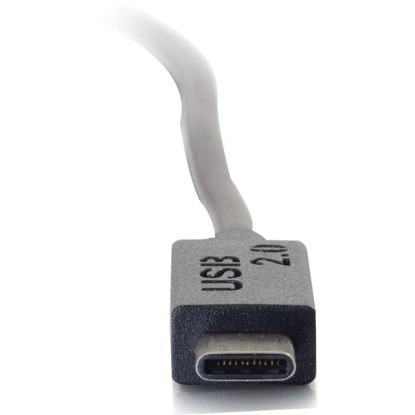 C2G 3ft (0.9m) USB 2.0 USB-C to USB-A Cable M/M - Black - Image 3